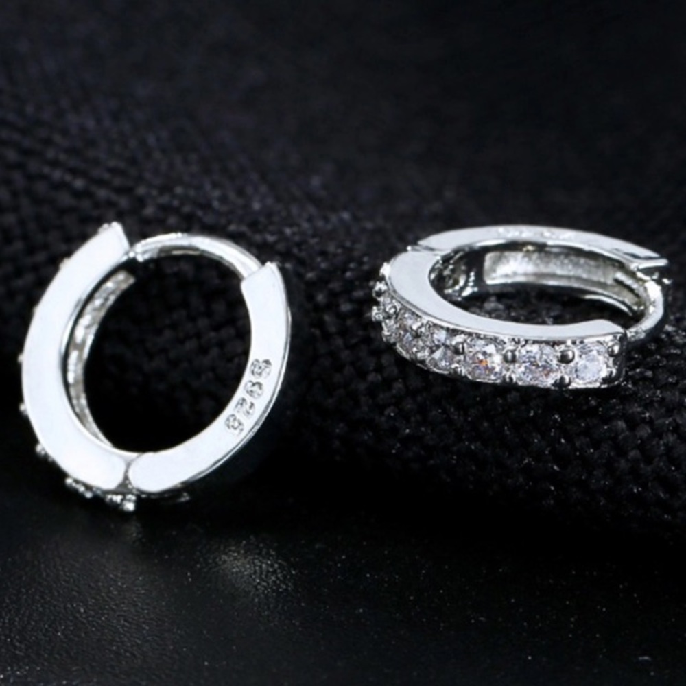 New Sterling Silver Loop Earrings